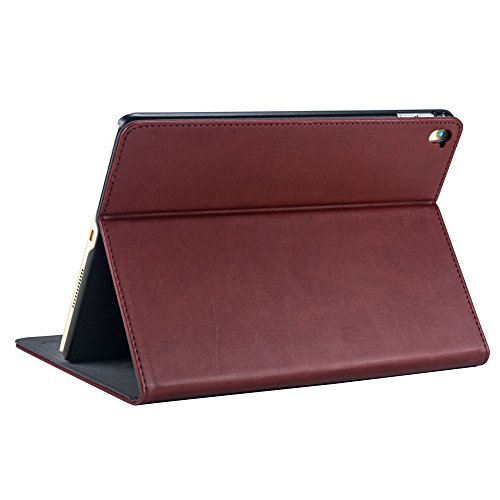 Gecko Apple iPad Pro 9.7 Hülle Easy-click – Braun – Multifunktionelle Tasche bietet Schutz und Multimedia-Komfort / Cover mit Präsentationsfunktion – Tablethülle geeignet für Apple iPadPro 9.7 - 2