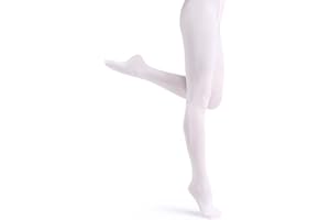 MONBESSI Rajstopy baletowe dziewczęce damskie 90D kabriolet rajstopy baletowe miękkie rajstopy do tańca ze stopami z otworami