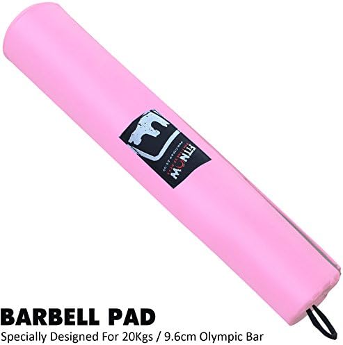 FITNOW Barbell Pad Gel Supports Squat Olympic Bar Weight Lifting Pull Up Gripper Multi Colour (PINK)