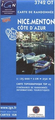 Download Carte de randonnée : Nice - Menton