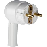 Legrand, 050175 Bases and sockets &ndash; Male plug with 120&ordm; head rotation, 'Comfort' range, 2-pole plug+ground 16A, 230V, white.