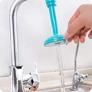 SZONZ Plastic Round Adjustable Kitchen Head Nozzle Splash Shower Water-Saving Faucet for Kitchen, Bathroom - Multicolour