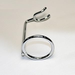 Yosoo Men Metal Art Shaving Brush Stand Holder Razor Base Chromed Silver Shaving Razor Beard Clean Shaver Kit Cartridge… - Image 3
