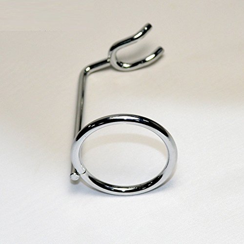 Yosoo Men Metal Art Shaving Brush Stand Holder Razor Base Chromed Silver Shaving Razor Beard Clean Shaver Kit Cartridge… - Image 3