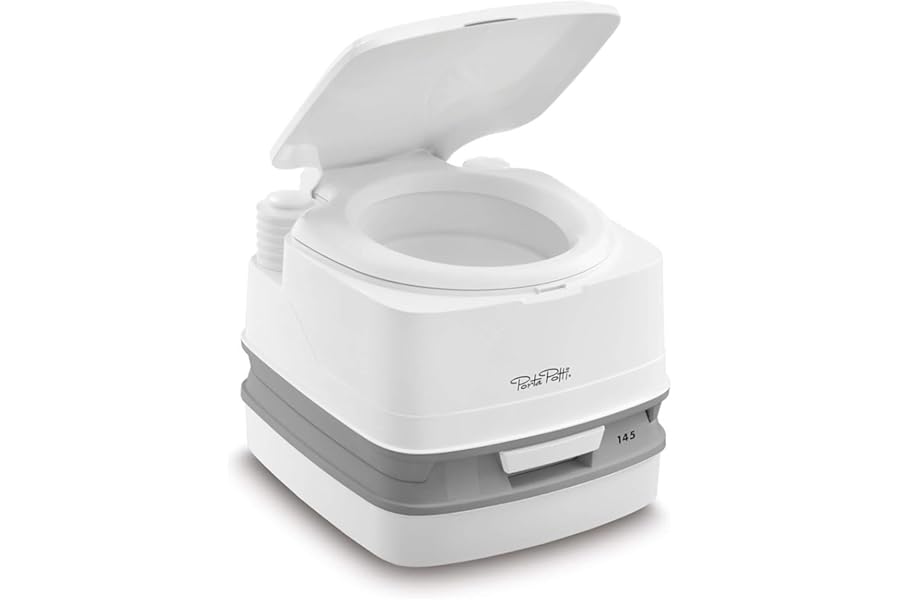 Thetford 92802 Porta Potti 145 Portable Toilet, White-Grey, 330 x 383 x 427 mm