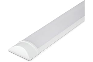 ‎HOFTRONIC HOFTRONIC - 1er Pack LED Batten 120cm 40W Integrierte Röhrenlampe 3000K Warmweiß 4800lm Super Hell 30000h LED Langfeldleuchte 1200x74x25mm (LxBxH) Deckenleuchten garagenbeleuchtung