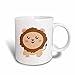Produktbild 3dRose Happy Süße Löwe mit Löwenbaby, Motiv und King of The Jungle, 325 ml, Kaffeetasse, Keramik, Schwarz/Weiß, 10,16 x 7,62 x 9,52 mm