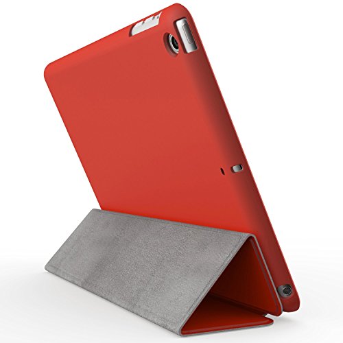 Khomo iPad Air 2 Hülle Case Rot Rotes Gehäuse mit doppelten Schutz ultra dünn und leicht, Smart Cover – Dual Red - 6