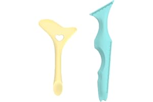 YOUNLEN 2PCS Plantilla Eyeliner, Silicona Plantilla Delineador de Ojos, Plantilla Eyeliner Multifunción, Herramienta de Maquillaje Rápido Perezoso Para Principiantes（Azul+Amarillo）