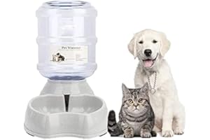Freenfitmall Dispensador de agua para mascotas, cuenco automático para gatos, perros, gran fuente de bebida (1 unidad, azul)