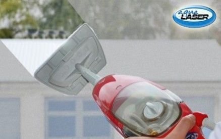 Neue Generation: AQUA LASER GOLD ++ „WHITE“ 2 in 1 Dampfreiniger Dampfmop Handdampfreiniger Dampfbesen - 3