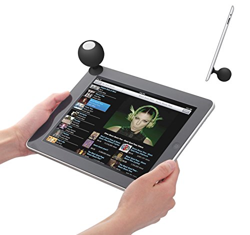 Ewent eStand Speaker e Stand Portatile per Smartphone e Tablet, Nero