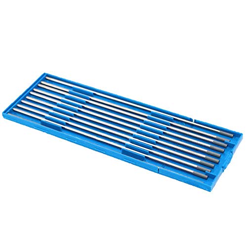 TEN-HIGH Électrodes en Tungstène TIG, 2% de Cérium, WC20 (Gris), 1,6 mm x 150 mm de 10 pièces par paquet