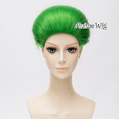 Harleen Quinzel Joker 30cm Green Special Style Unisex Anime Cosplay Hair Wigs