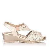 sandalias pitillos hombre  PITILLOS 5510 Sandalia Piel CALADOS CLASICC Mujer Oro 39