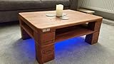  Palettenmöbel Couchtisch LED - Beleuchtung \