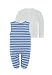 Kanz Boy's Strampler + T-Shirt 1/1 Arm Footies, Mehrfarbig (y/d stripe 0001), 62