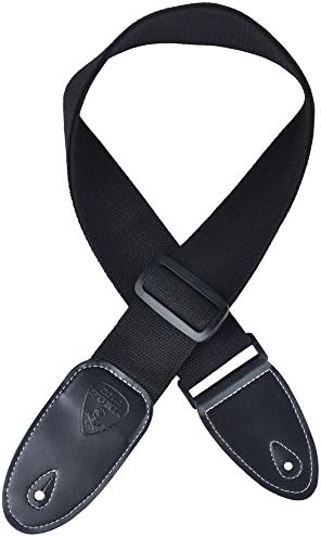 Folk / classical guitar ( coffee, military green, rose red, black) polyester cotton ribbon material retro woven collection strap (Black)