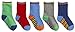 TICK TOCK Baby Boys Socks 5 Pairs Cotton Rich Heel and Toe Warm Stripes Grippers