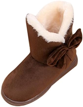 Snow Boots, KEERADS Ladies Warm Lined Short Boots (4-4.5UK / Inside Length:24cm, Coffee)