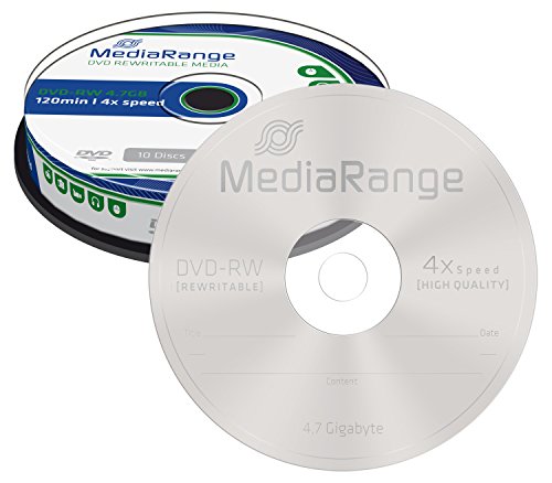 MediaRange MR450 – DVD-RW 4,7GB 4x Speed, wiederbeschreibbar, 10 Stück - 3