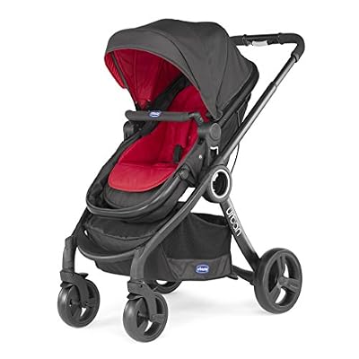 Chicco - 7079423930000 - Pack Urban Plus - Poussette Trio - Red Wave (Noir)