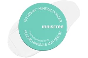 INNISFREE No-Sebum Mineral Powder, Korean Mattifying Powder, Shine & Sebum Control, Talc-Free, 5g