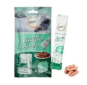 Gnawlers Creamy Treats for Cats & Kittens (Chicken & Liver Flavor), 60g - Pack of 6