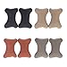 Anself PU Leather Car Auto Seat Cover Head Neck Rest Cushion Headrest Pillow Black 2pcs