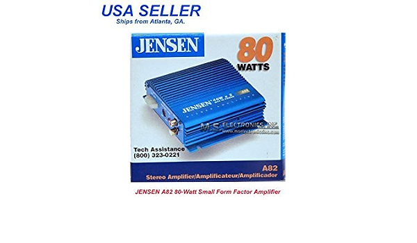 JENSEN A82 STEREO 2 CHANNEL 80 WATTS 