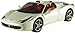 Price comparison product image Mattel Hot Wheels Ferrari 458 Spider WHITE Die-cast Elite Collector Box 1:43 Car Vehicle