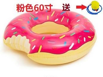 Inflatable, Bathing, Bathing,New Swimming Ring, Doughnut Lifesaving Ring, Floating Drainage, Toy Armpit Swimming Suit And Thickening Circle Adult,60 Inches Of Pink