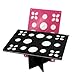 Travelmall 26 Makeup Brush &Nail Art Brushes Holder Organizer Tree Brush Dryer Folding Collapsible Air Drying Tower Mix Size (black)
