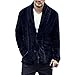 Produktbild Luckycat Herren Herbst Winter Warme Lose Warme Plüsch Strickjacke Lange Pelzigen Mantel Tops Blusen Winterjacke Steppjacke Daunenjacke Parka Mäntel Jacken