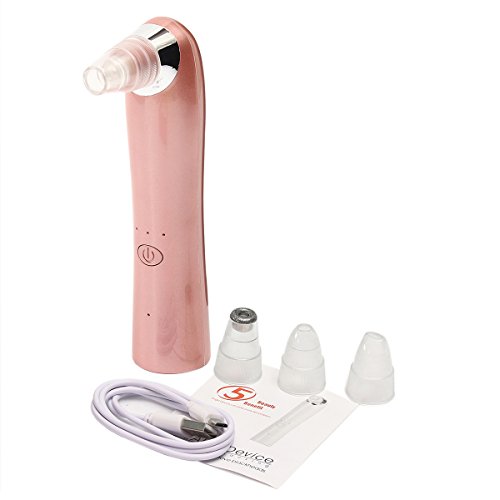 LuckyFine, Mikrokristalline Absorption schwarz Kopf Massagegerät Vakuum Saug Microdermabrasion Gerät Loch Reinigung Schönheit Maschine Rose - 2