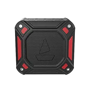 (Renewed) boAt Stone 300 Portable Bluetooth Speakers (V5.0) with HD Premium Sound, Shock & IPX 7 Water Proof, Integrated Controls with in-Built Mic (Red)