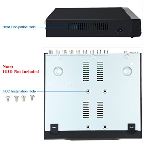 KKMOON 16CH Kanal Voll 960H/D1 800TVL CCTV ¨¹berwachung DVR HDMI P2P Onvif Digital Video Recorder + 4 * Indoor Dome-Kamera + 4 * Outdoor Wetterfest Bullet-Kamera + 8 * 60ft Kabel unterst¨¹tzt IR-CUT¡­ - 9