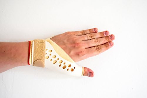 Solace Bracing Protective Ligament Sprain Plastic Thumb Spica Support Brace Size XL - Right