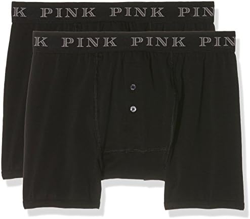 Thomas Pink Men's Baker Boxer Briefs, Black (Black), Large pack of 2