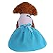 Produktbild YWLINK Haustier Einfarbig Party Kleid FrüHling Und Sommer Atmungsaktiver DüNner Rock Prinzessin Hund Kleidung Haustier Retro(Blau,XS)