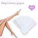 Foxpic Paper Wax Strips for Body Waxing Excelent High Quality Non Woven 100pcs White