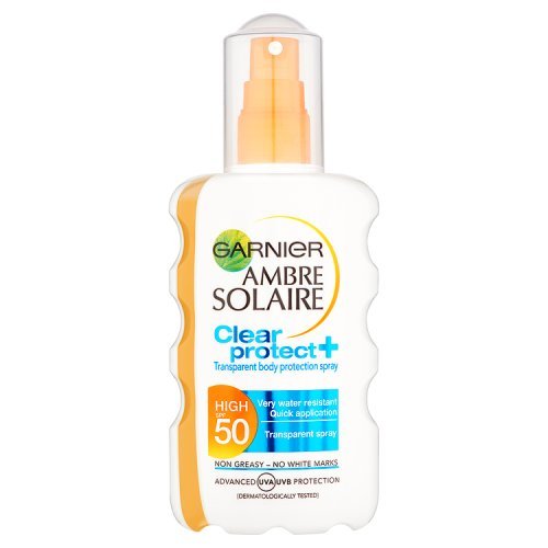 Garnier Ambre Solaire SPF 50 Clear Protection Spray, 200 ml