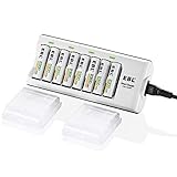 【Erhaltungsladung】 Um eine optimale Performance und eine lange Lebensdauer der Akkus zu garantieren, das Ladegerät erkennt automatisch den Akkustatus und wählt den passenden Lademodus nach Erhaltungsladung