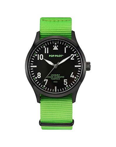 Pop-Pilot Unisex-Armbanduhr HKG Analog Quarz Nylon P4260362631052 Pop-Pilot Unisex-Armbanduhr HKG Analog Quarz Nylon P4260362631052
