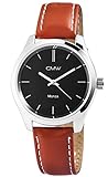 CMW Monza mechanische Leder Armbanduhr braune Herrenuhr mit Handaufzug