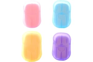 YUUSIKCO Feuille De Savon Portable Feuille De Savon Jetable, Papier Savon De Voyage Mini Feuille De Savon En Papier Pour Randonnée, Voyage, Camping Et Autres Activités De Plein Air