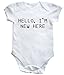 HippoWarehouse Hello, I'm New Here baby vest boys girls