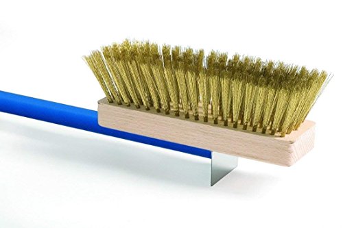 GIMETAL Gi-Metal - Cepillo Rectangular, 20 x 6,6 x 4,6 cm, 200 cm, latón, para pizzería Gi-Metal