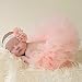 Healthy Clubs Baby Newborn Girl Tutu Skirt Flowers Headband Costume Photo Prop