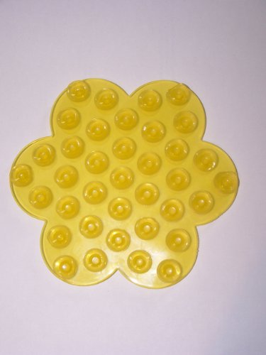 GELB Saugnapf Pad Tchibo Saugnapfhalterung ohne Bohren Duschelhalter Matte BVH - 2